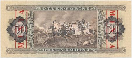 1983. 50Ft "D 000 - 000653" sorozat és sorszámmal illetve piros "MINTA" felülnyo...