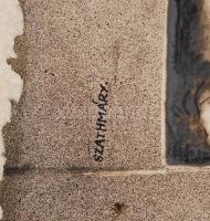 Borítóterv Biró József Erdély művészete c. munkájához, vegyes, papír, "Szathmáry" jelzésse...