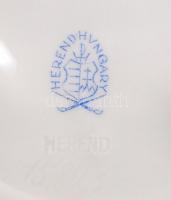 Herendi Lenin plakett, jelzett, koszos, hibátlan, d:10 cm