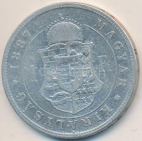 1887KB 1Ft Ag "Barokk címer" T:3