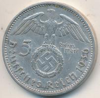 Német 3. Birodalom 1936A 5M Ag "Hindenburg" T:2- German Third Reich 1936A 5 Mark Ag "Hindenburg" C:VF  Krause KM# 94