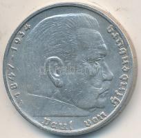 Német 3. Birodalom 1936A 5M Ag "Hindenburg" T:2-
German Third Reich 1936A 5 Mark Ag "...