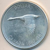 Kanada 1967. 1$ Ag "100 éves a Konföderáció" T:2
Canada 1967. 1 Dollar Ag "100th Anni...