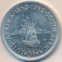 Dél-Afrika 1952. 5Sh Ag "Capetown" T:2,2-
South Africa 1952. 5 Shilling Ag "300th Ann...