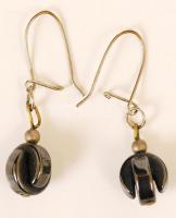 Hematit nyaklánc karkötővel fülbevalópárral, nyaklánc h: 40 cm