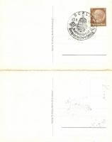 Unser Führer, Horthy Reichsverweser / Adolf Hitler, Horthy Miklós; folding card 'Reichsverweser...