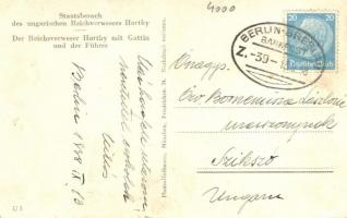 Adolf Hitler, Horthy Miklós és a kormányzóné / Reichsverweser Horthy mit Gattin und der Führer (EK)