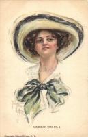 Lady with hat, American Girl No. 4. s: Pearle Fidler Le Munyan
