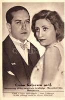 Ciano Galeazzo, Olaszország külügyminisztere és felesége Mussolini Edda; kiadja Tolnai Világlapja / Italian Secretary of State, Ciano and his wife