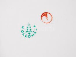 Hollóházi porcelán asztali készlet, 4 db, hibátlan, jelzett