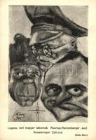 Legeza, volt magyar tábornok, Ruszkay-Ranzenberger Jenő, Vessenmayer Edmund karikatúra, Gatto Nero