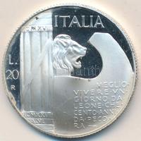 Olaszország 1943. 20L "Mussolini" fantáziaveret T:PP Italy 1943. 20 Lire "Mussolini" fantasy coin C:PP
