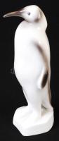 Hollóházi porcelán pingvin, hibátlan, jelzett, m: 24 cm