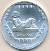 Mexikó 1994. 5P Ag "Chaac-Mool" (1oz/0.999) T:BU Mexico 1994. 5 Pesos Ag "Chaac-Mool" (1oz/0.999) C:BU Krause KM#574