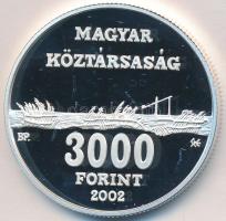 2002. 3000Ft Ag "Hortobágyi Nemzeti Park" T:PP tanúsítvánnyal. Adamo EM178