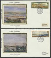 Paul J. Naftel tájfestményei sor 5 FDC Paul J. Naftel's landscape paintings set on 5 FDC