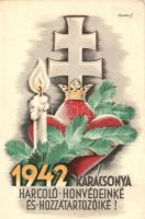 1942 Hungarian military christmas s: Légrády S. (EB)