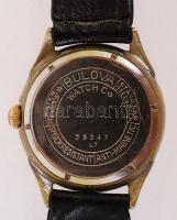 Bulova katonai svájci karóra, bőr szíjjal, működik, sorszáma:25247