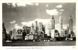 New York City, Battery Place and Skyline of Lower part of the city (fa)