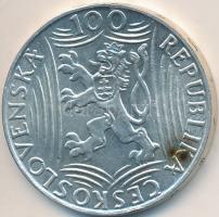 Csehszlovákia 1949. 100K Ag "Sztálin" T:2
Czechoslovakia 1949. 100 Korun Ag "Stalin&q...