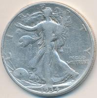 Amerikai Egyesült Államok 1934. 1/2$ Ag T:3 USA 1934. 1/2 Dollar Ag C:F Krause KM#142