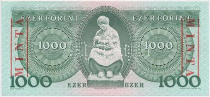 1983. 1000Ft "MINTA" felülnyomással és perforációval "D 00000033" sorszámmal T:I...