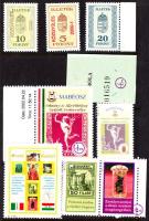 Okmánybélyeges levélzárók 9 db + Tombola