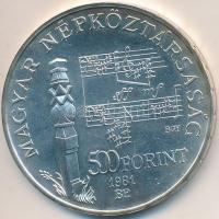 1981. 500Ft Ag "Bartók Béla" T:BU