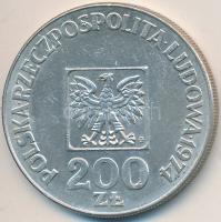 Lengyelország 1974. 200ZL Ag "A Lengyel Népköztársaság 30. évfordulója" T:2 Poland 1974. 200 Zlotych Ag "30th Anniversary - Polish Peoples Republic" C:XF Krause Y#72