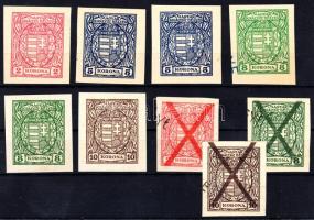 1920 Marhalevél kivágások 9 db