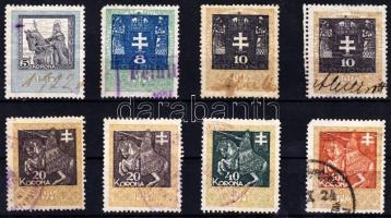 1914-1920 8 db klf okmánybélyeg