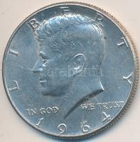 Amerikai Egyesült Államok 1964. 1/2$ Ag "Kennedy" T:2,2-  USA 1964. 1/2 Dollar Ag "Kennedy" C:aXF  Krause KM#202