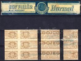 Gyógyhelyi zárjegy és Szivarkapapír adójegy