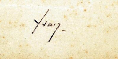 Fson jelzéssel: A párizsi opera. Papír, rézkarc, jelzett, keretben, 19x134 cm