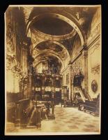cca 1910 Nyitra, székesegyház belseje fotó 30x40 cm