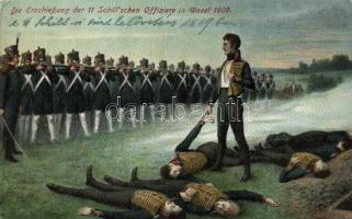 1809 Wesel, Erschiessung der 11 Schillschen Offiziere / Shooting of the 11 Schill officers (EK)
