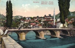 Sarajevo, Sehercina Brücke, Verlag Simon Kattan, Nr. 7. / bridge