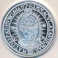 Magyar tallérok utánveretben "I. Lipót tallérja 1687" Ag emlékérem (20g/0.999/38,6mm) T:PP...