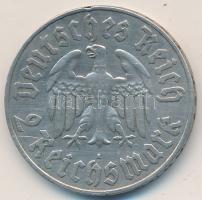 Német 3. Birodalom 1933A 2M Ag "Luther Márton születésének 450. évfordulója" T:2  German Third Reich 1933A 2 Mark "450th Anniversary - Birth of Martin Luther" C:XF Krause KM# 79