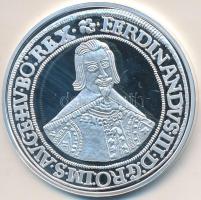 Magyar tallérok utánveretben "III. Ferdinánd tallérja 1637" Ag emlékérem (20g/0.999/38,6mm) T:PP Tanúsítvánnyal