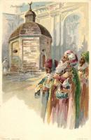 Budapest II. Gül baba sírja litho (EK)