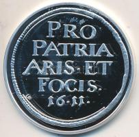 Magyar tallérok utánveretben "Báthory Gábor tallérja 1611" Ag emlékérem (20g/0.999/38,6mm) T:PP Tanúsítvánnyal