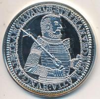 Magyar tallérok utánveretben "Bocskai István tallérja 1605" Ag emlékérem (20g/0.999/38,6mm) T:PP Tanúsítvánnyal