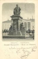 Budapest V. Deák szobor litho