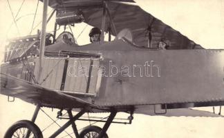 Aviatik harci repülőgép, később tanulógéppé átépítve; Nemti / Military aeroplane Aviatik, rebuilt as training plane, photo