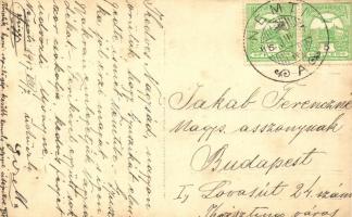 Aviatik harci repülőgép, később tanulógéppé átépítve; Nemti / Military aeroplane Aviatik, rebuilt as...