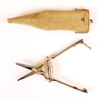 cca 1940 Női fodrász eszköz, saját tokjában, jó állapotban.