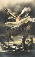 Triple Entente, Zeppelin and the British Navy; WWI propaganda