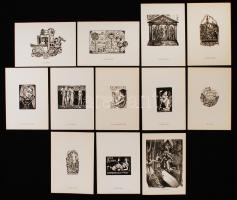 1962 12 metszet magyar grafikusoktól, benne: Gross Arnold, Menyhárt József, Bordás Ferenc, Gácsi Mih...