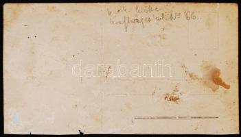 1916 K.u.k leichte Kraftwagenkolonne, gépkocsioszlop pihenője Dél-Tirolban, hátoldalon feliratozva, ...